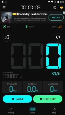 GPS Speedometer android App screenshot 0